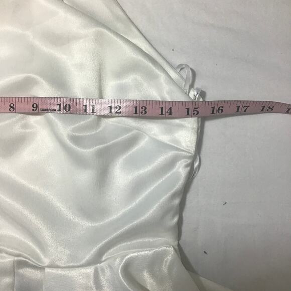 LULU'S S Ivory Off White Lifetime of Romance Backless Wide-Leg Jumpsuit B170 - Picture 5 of 11